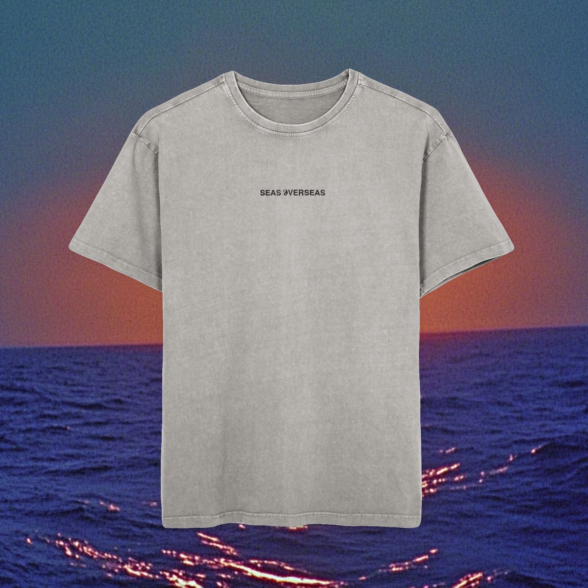 SEAS OVER SEAS Box Tee-Acid Washed