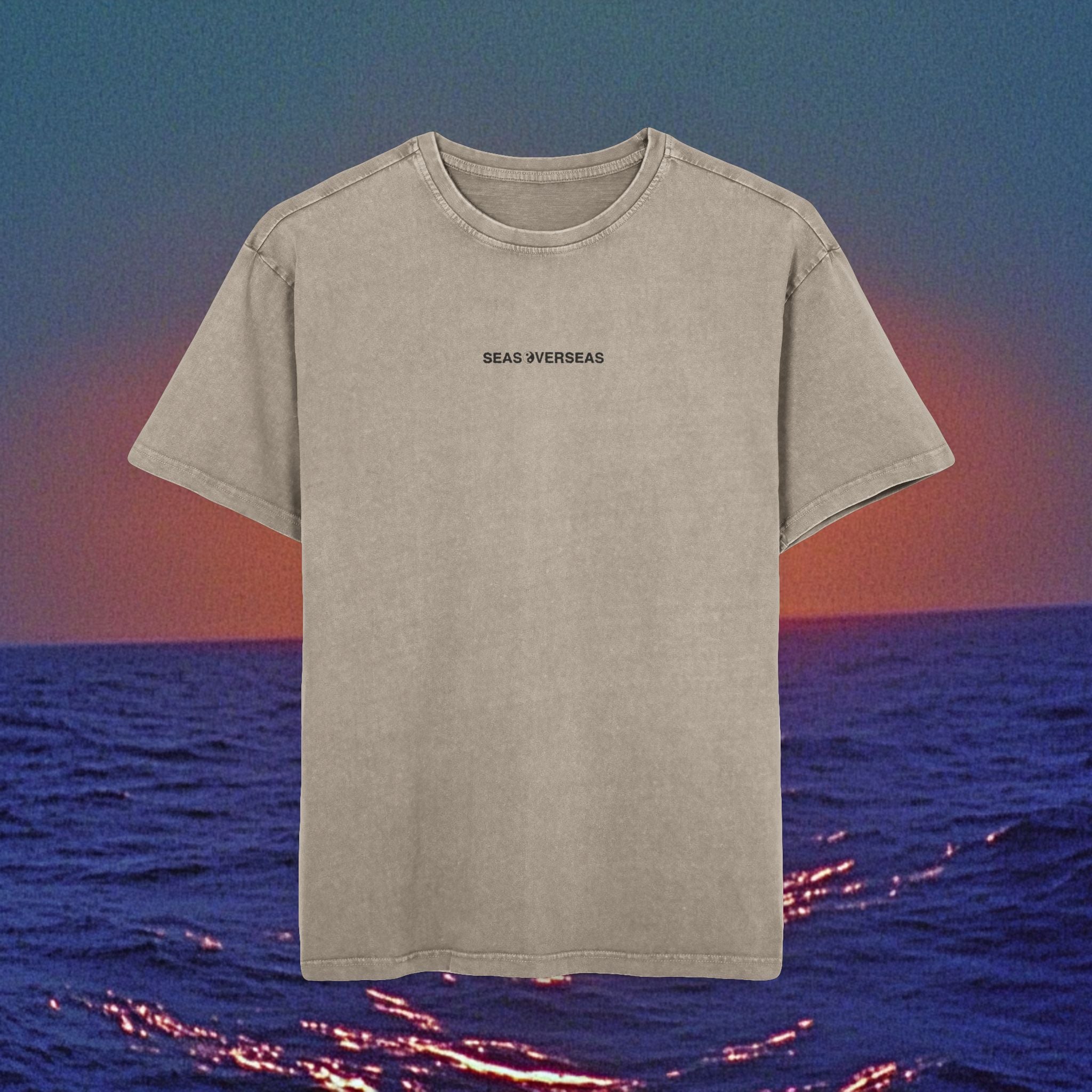 SEAS OVER SEAS Box Tee-Acid Washed