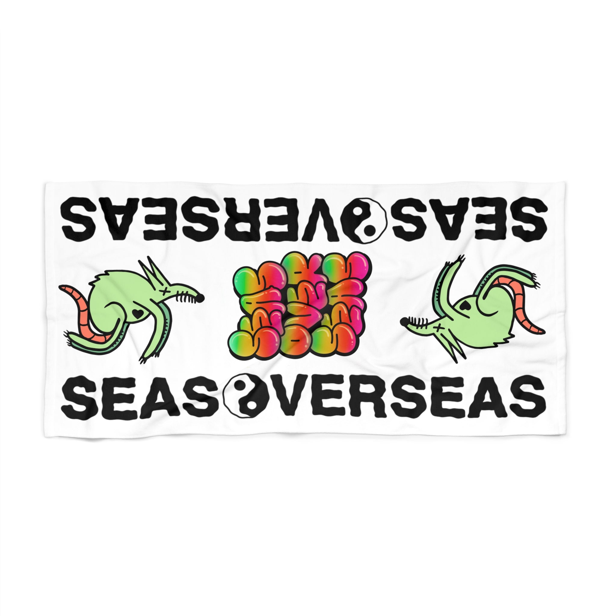 SEAS OVER SEAS Beach Towel